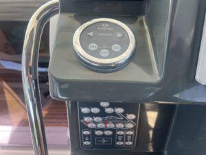 Sleipner bow thruster control panel on a Trim Nautica charter yacht