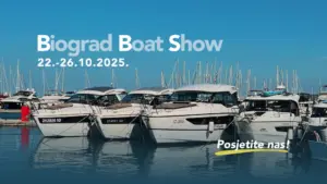 Visitors and yachts on display at Biograd Boat Show 2025 in Marina Kornati Biograd