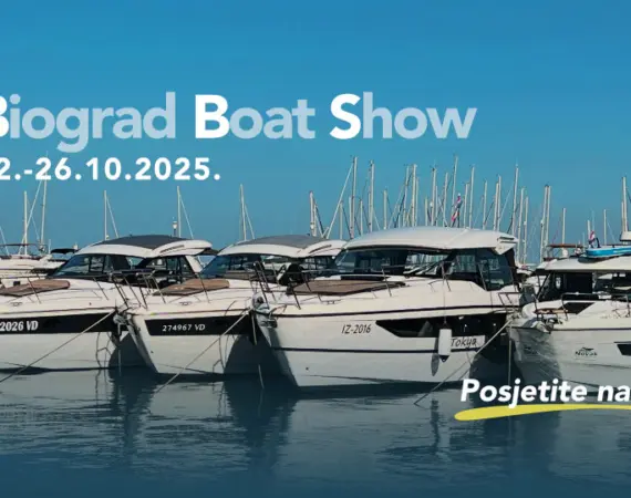 Visitors and yachts on display at Biograd Boat Show 2025 in Marina Kornati Biograd