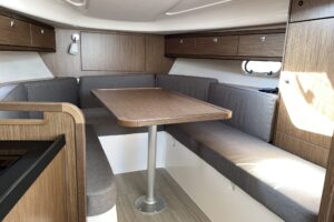 Bavaria S29 Palma – fuel-efficient motorboat with twin engines, perfect for beginners and day trips, available for rent with skipper training