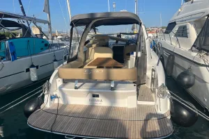 Bavaria S30 motor yacht cruising in the Adriatic Sea